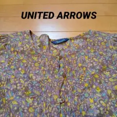 週末セール！UNITED ARROWS　 花柄 　半袖ブラウス　ゆったり