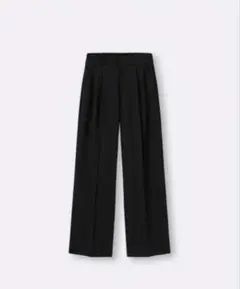 タックワイドパンツ+EC(丈長め80.0cm) 黒