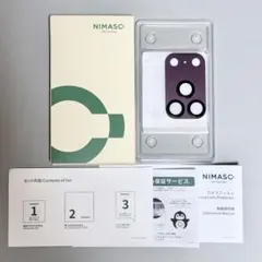 NIMASO iPhone18 Pro カメラ保護カバー（バーガンディ）