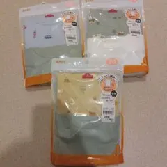 【新品】ベビー男の子スムース編み厚地長袖丸首シャツ2枚組×3計6枚セット70cm