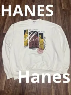Hanes スウェット XL 90s〜00s ホワイト メキシコ製 USA古着のサムネイル