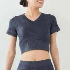 sukala アクティブクロップドトップス S
