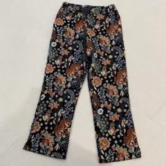 【希少】ZARA ザラ ジャカードパンツ 虎　タイガー　刺繍 総柄