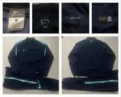 美品 NIKE ナイキ サッカー setup セットアップ ジャージ 上下 XL