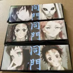 鬼滅の刃 縁 ロング缶バッジ 同門 3点セット