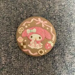 サンリオキャラクターズ 刺繍缶バッジ Biscuit3 マイメロディ