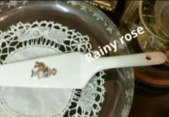 3034:マニー・子供好き！プチメゾン　陶器ケーキサーバー　ラ・フロレゾン　新品のサムネイル