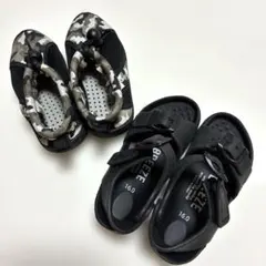 16cm BREEZEサンダル＋マリンシューズ 2足セット 水遊び 夏のサムネイル