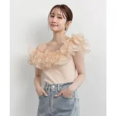 RANDA ボリュームフリルニットのサムネイル