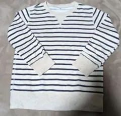 ストライプ Vネック トレーナー