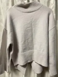 GRL タートルネック セーター Sサイズ ライトグレー