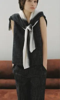 ZARA ZW COLLECTION テクスチャー素材トップスL