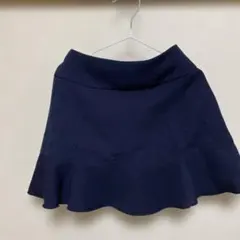 ネイビー フレアスカート ゴムウエスト　110cm