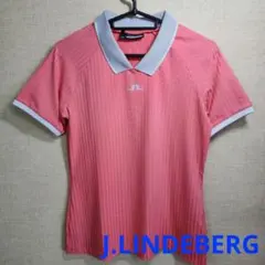 【美品】J.Lindeberg ジェイリンドバーグ ポロ サイズS ピンク