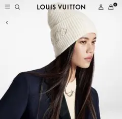 LOUIS VUITTON フラワーモチーフ ニットキャップ ビーニーのサムネイル
