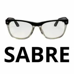 【SABRE(セイバー) THE VILLAGEクリアブラック ウェリントン眼鏡のサムネイル