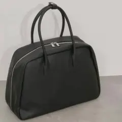 美品　アダムエロペ　サステナブル　ラウンドビックボストン