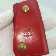 [良品] IL BISONTE イルビゾンテ　4連キーケース　本革　赤