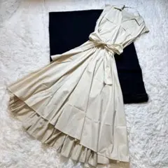 未使用級✨2026✨ダイアグラム シャツフレアワンピース グレー 2way 36