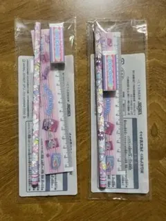 ★はぴだんぶい　文具3点セット　鉛筆・定規・消しゴム　2セット　サンリオ