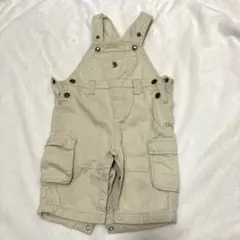 U.S. POLO ASSN. ベージュオーバーオール　70cm