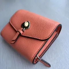 kate spade 三つ折り財布 サーモンピンク