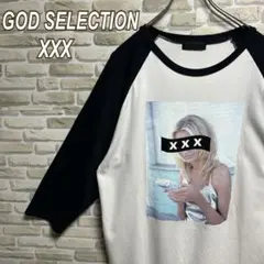 329【人気即完売品】ゴッドセレクショントリプルエックス☆ラグラン七部丈Tシャツのサムネイル