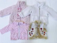 女の子 アウター まとめ売り 80cm 90cm　4点セット コート ベスト