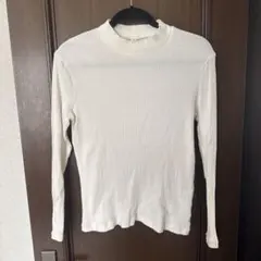 UNIQLO リブハイネックセーター XLホワイト