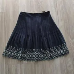 組曲 刺繍膝丈スカート サイズ2