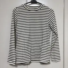 ★ページボーイ　レディース　黒白ストライプ 長袖ボートネック　フリーサイズ