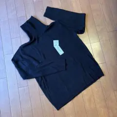 ハイネックセーター 黒