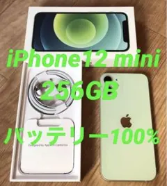 美品★iPhone12mini★256GB★バッテリー100%★SIMフリー★緑