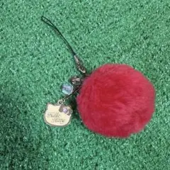 USJ限定 ハローキティ ポンポンストラップ