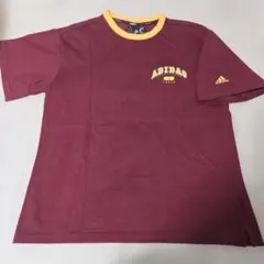 adidas アディダス 半袖 Tシャツ ボルドー S