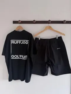 ラフロッグ モックネック シャツ ハーフパンツ セットアップ 上M下M