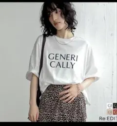 Re:EDIT GENERI CALLY ロゴTシャツ ホワイトのサムネイル