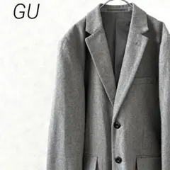 GU テーラードジャケット シングル ポケット付き シンプル 裏地付き スーツ