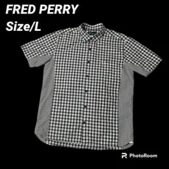 フレッドペリー FRED PERRY チェック シャツ 半袖 ポケット 刺繍ロゴのサムネイル