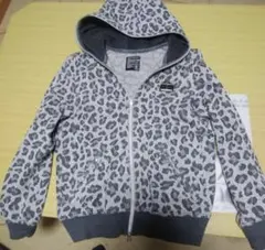 MARK&LONA woman's S ヒョウ柄パーカー グレー マークアンドロナ レオパード柄 パーカー - メルカリ