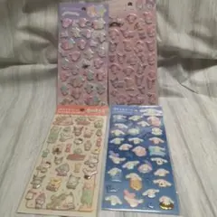 ぷくっとシール　ダイソー　サンリオ
