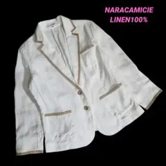 NARACAMICIE 麻リネン100% テーラードジャケット 薄手 85441のサムネイル