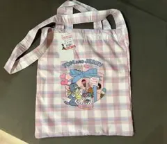 しまむら　TOM and JERRY チェック柄エコバッグ