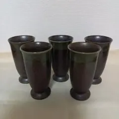 陶器製のカップ5個セット