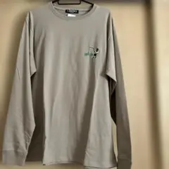 新品未使用　長袖 Tシャツ メンズ　XL ベージュ　袖リブあり