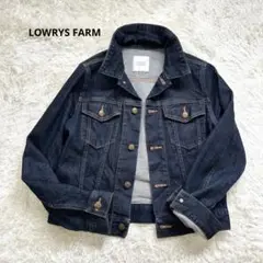 【LOWRYS FARM】ダークブルー　デニムジャケット　Gジャン　Lサイズ