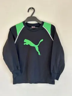 Puma 長袖シャツ 黒/緑 サイズ130