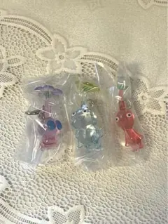 新品未使用☆ピクミン ☆3個セット めじるしアクセサリー 赤 羽　氷