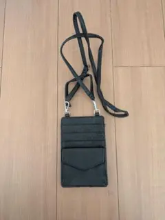 ブラック スマホショルダーバッグ