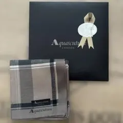[新品未使用] Aquascutum アクアスキュータム　メンズ　ハンカチ